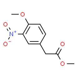 ChemSpider 2D Image | Methyl 4-methoxy-3-nitrobenzeneacetate | C10H11NO5