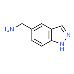 ChemSpider 2D Image | 5-Aminomethyl indazole | C8H9N3