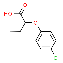 ChemSpider 2D Image | 2-(4-Chlorophenoxy)butanoic acid | C10H11ClO3