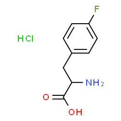ChemSpider 2D Image | D-4-Fluorophenylalanine hydrochloride | C9H11ClFNO2