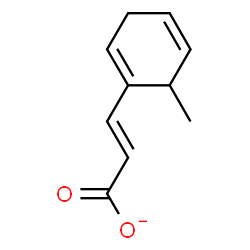 ChemSpider 2D Image | (2E)-3-(6-Methyl-1,4-cyclohexadien-1-yl)acrylate | C10H11O2