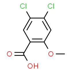 ChemSpider 2D Image | 4,5-Dichloro-2-methoxybenzoic acid | C8H6Cl2O3
