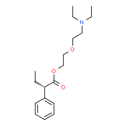 ChemSpider 2D Image | 2-[2-(Diethylamino)ethoxy]ethyl (2S)-2-phenylbutanoate | C18H29NO3
