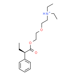 ChemSpider 2D Image | N,N-Diethyl-2-(2-{[(2R)-2-phenylbutanoyl]oxy}ethoxy)ethanaminium | C18H30NO3