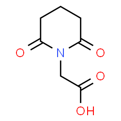 ChemSpider 2D Image | (2,6-Dioxo-1-piperidinyl)acetic acid | C7H9NO4