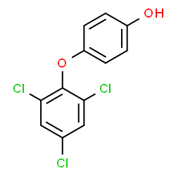 ChemSpider 2D Image | 4-(2,4,6-Trichlorophenoxy)phenol | C12H7Cl3O2