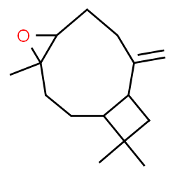 ChemSpider 2D Image | 4,5-Epoxy-4,11,11-trimethyl-8-methylenebicyclo(7.2.0)undecane | C15H24O