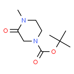 ChemSpider 2D Image | Tert-Butyl 4-methyl-3-oxopiperazine-1-carboxylate | C10H18N2O3