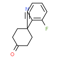 ChemSpider 2D Image | 1-(2-Fluorophenyl)-4-oxocyclohexanecarbonitrile | C13H12FNO