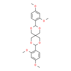 ChemSpider 2D Image | 3,9-Bis(2,4-dimethoxyphenyl)-2,4,8,10-tetraoxaspiro[5.5]undecane | C23H28O8