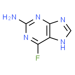 ChemSpider 2D Image | 6-Fluoro-3H-purin-2-amine | C5H4FN5