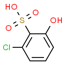 ChemSpider 2D Image | 2-Chloro-6-hydroxybenzenesulfonic acid | C6H5ClO4S