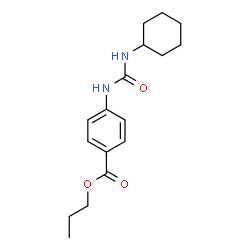 ChemSpider 2D Image | Propyl 4-[(cyclohexylcarbamoyl)amino]benzoate | C17H24N2O3