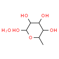 ChemSpider 2D Image | 6-Deoxyhexopyranose hydrate (1:1) | C6H14O6