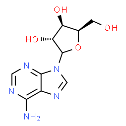 ChemSpider 2D Image | 9-(D-Xylofuranosyl)-9H-purin-6-amine | C10H13N5O4