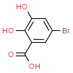 ChemSpider 2D Image | 5-Bromo-2,3-dihydroxybenzoic acid | C7H5BrO4