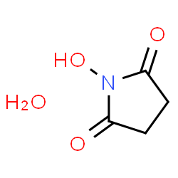 ChemSpider 2D Image | 1-Hydroxy-2,5-pyrrolidinedione hydrate (1:1) | C4H7NO4