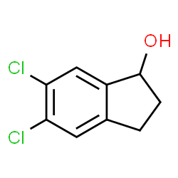 ChemSpider 2D Image | 5,6-Dichloro-1-indanol | C9H8Cl2O