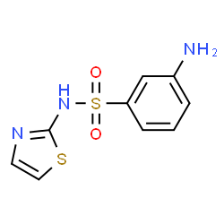 ChemSpider 2D Image | 3-amino-N-1,3-thiazol-2-ylbenzenesulfonamide | C9H9N3O2S2