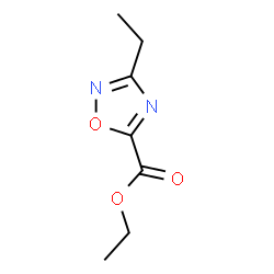 ChemSpider 2D Image | Ethyl 3-ethyl-1,2,4-oxadiazole-5-carboxylate | C7H10N2O3