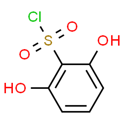 ChemSpider 2D Image | 2,6-Dihydroxybenzenesulfonyl chloride | C6H5ClO4S