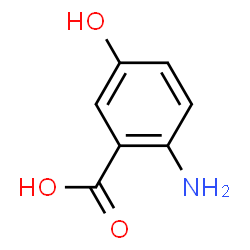 ChemSpider 2D Image | 5-Hydroxyanthranilic acid | C7H7NO3