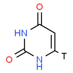 ChemSpider 2D Image | 2,4(1H,3H)-(6-~3~H)Pyrimidinedione | C4H3TN2O2