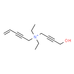 ChemSpider 2D Image | N,N-Diethyl-N-(4-hydroxy-2-butyn-1-yl)-4-penten-2-yn-1-aminium | C13H20NO