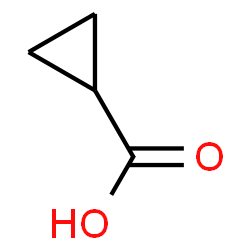 ChemSpider 2D Image | Cyclopropanecarboxylic acid | C4H6O2