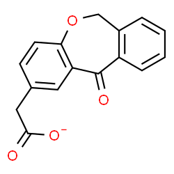 ChemSpider 2D Image | (11-Oxo-6,11-dihydrodibenzo[b,e]oxepin-2-yl)acetate | C16H11O4