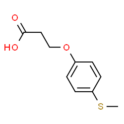 ChemSpider 2D Image | 3-[4-(Methylsulfanyl)phenoxy]propanoic acid | C10H12O3S
