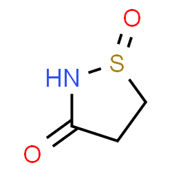 ChemSpider 2D Image | 3-isothiazolidinone-1-oxide | C3H5NO2S