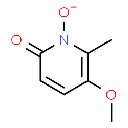 ChemSpider 2D Image | 5-Methoxy-6-methyl-2-oxo-1(2H)-pyridinolate | C7H8NO3