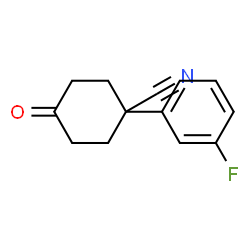 ChemSpider 2D Image | 1-(3-Fluorophenyl)-4-oxocyclohexanecarbonitrile | C13H12FNO