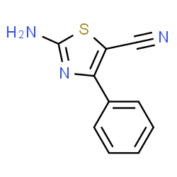 ChemSpider 2D Image | 2-Amino-5-cyano-4-phenylthiazole | C10H7N3S