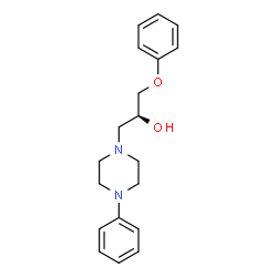ChemSpider 2D Image | (2S)-1-Phenoxy-3-(4-phenyl-1-piperazinyl)-2-propanol | C19H24N2O2