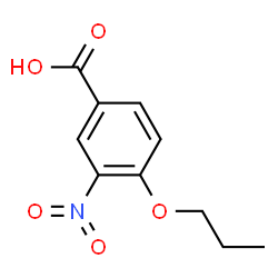 ChemSpider 2D Image | 3-Nitro-4-propoxybenzoic acid | C10H11NO5