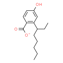 ChemSpider 2D Image | 2-ethylhexyl-4-hydroxybenzoate | C15H21O3