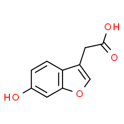 ChemSpider 2D Image | (6-Hydroxy-1-benzofuran-3-yl)acetic acid | C10H8O4