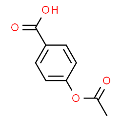 ChemSpider 2D Image | 4-Acetoxybenzoic acid | C9H8O4