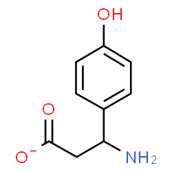 ChemSpider 2D Image | (-)-a-Amino-p-hydroxyhydrocinnamate | C9H10NO3