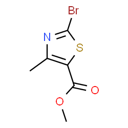 ChemSpider 2D Image | Methyl 2-bromo-4-methylthiazole-5-carboxylate | C6H6BrNO2S