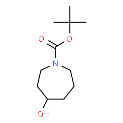 ChemSpider 2D Image | tert-butyl 4-hydroxy-1-azepanecarboxylate | C11H21NO3