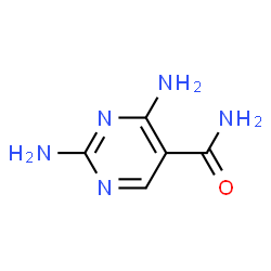 ChemSpider 2D Image | 2,4-Diamino-5-pyrimidinecarboxamide | C5H7N5O
