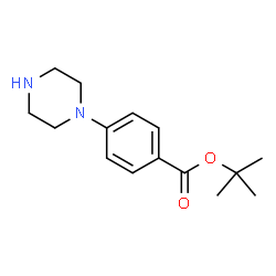 ChemSpider 2D Image | tert-Butyl 4-(piperazin-1-yl)benzoate | C15H22N2O2