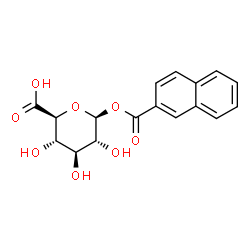 ChemSpider 2D Image | 1-O-2-Naphthoyl-beta-D-glucopyranuronic acid | C17H16O8