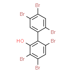 ChemSpider 2D Image | 2',3,4,4',5',6-Hexabromo-2-biphenylol | C12H4Br6O