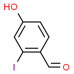 ChemSpider 2D Image | 4-Hydroxy-2-iodobenzaldehyde | C7H5IO2