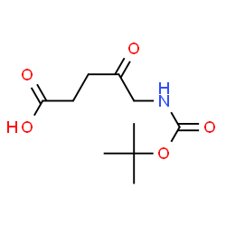 ChemSpider 2D Image | 5-((tert-Butoxycarbonyl)amino)-4-oxopentanoic acid | C10H17NO5