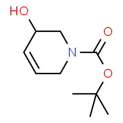 ChemSpider 2D Image | N-Boc-3-hydroxy-1,2,3,6-tetrahydropyridine | C10H17NO3